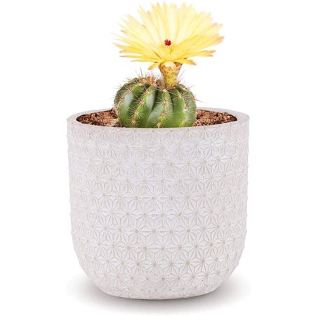 CHEUNGS Abstract Mosaic Pattern Ceramic Planter; Gray 5591GR
